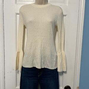 Frame off white sweater with bell sleeves - S